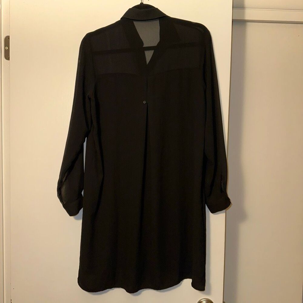 Zara Basic Women’s Medium Button Down Collared Ch… - image 6